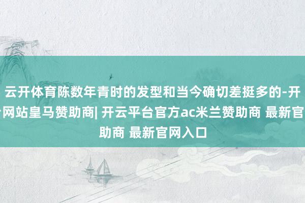 云开体育陈数年青时的发型和当今确切差挺多的-开云平台网站皇马赞助商| 开云平台官方ac米兰赞助商 最新官网入口